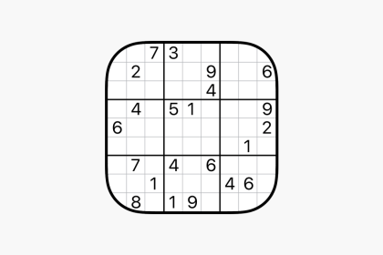 Sudoku puzzle grid.