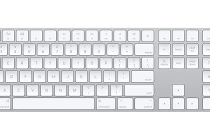 Apple Magic Keyboard with numeric keypad.