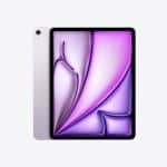 Apple iPad with purple screen display