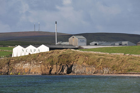 Scapa Distillery Seen Across Scapa Bay