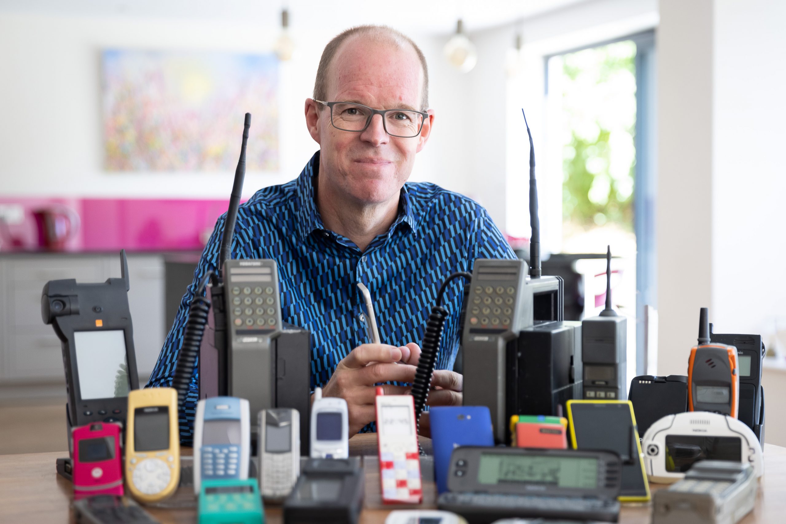 illustrative photo of Ben Wood, co-founder of the Mobile Phone Museum