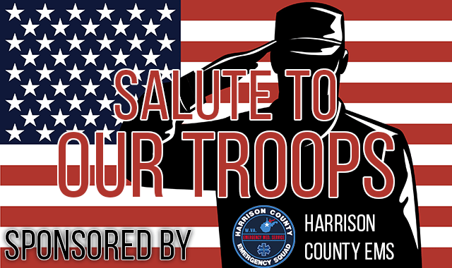 A salute to our troops sponsored by Harrison County EMS