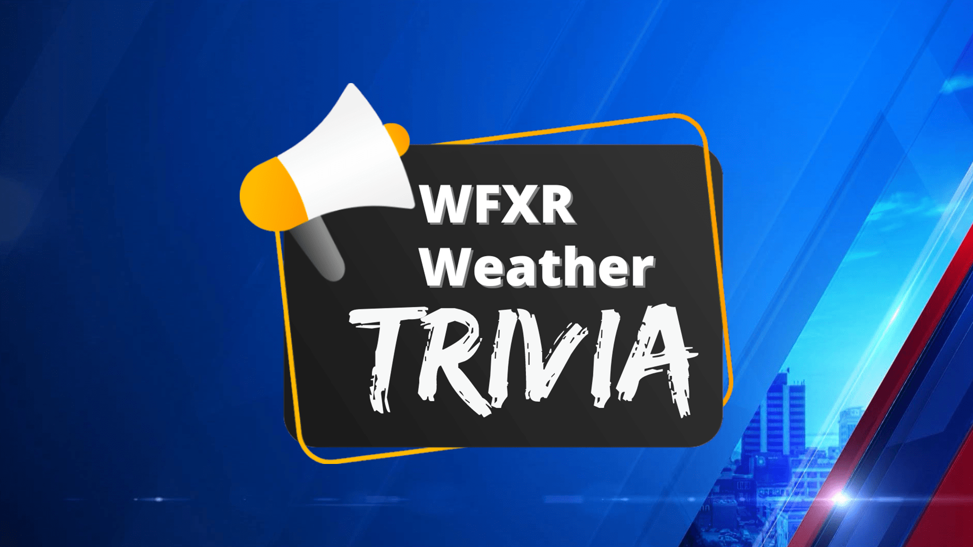 See if you can correctly guess this WFXR Weather Trivia question! What is the warmest June temperature ever recorded in Roanoke?