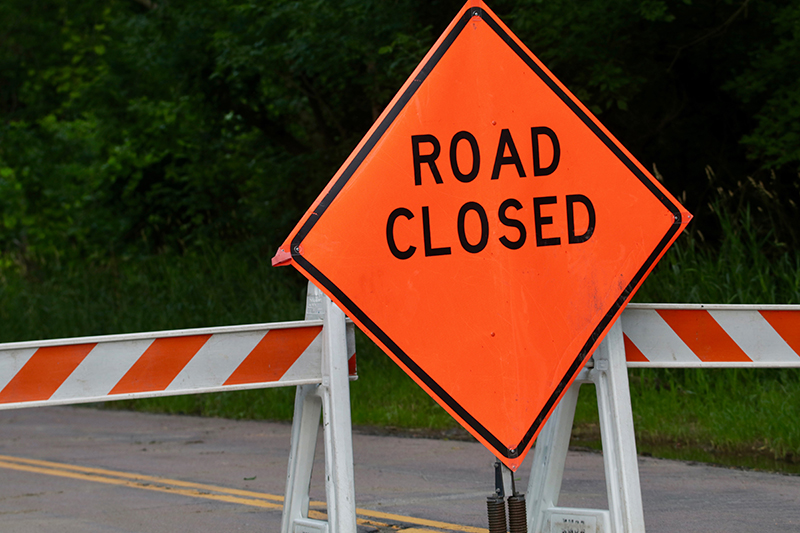 Downed utility pole closes section of Florist Road in Roanoke