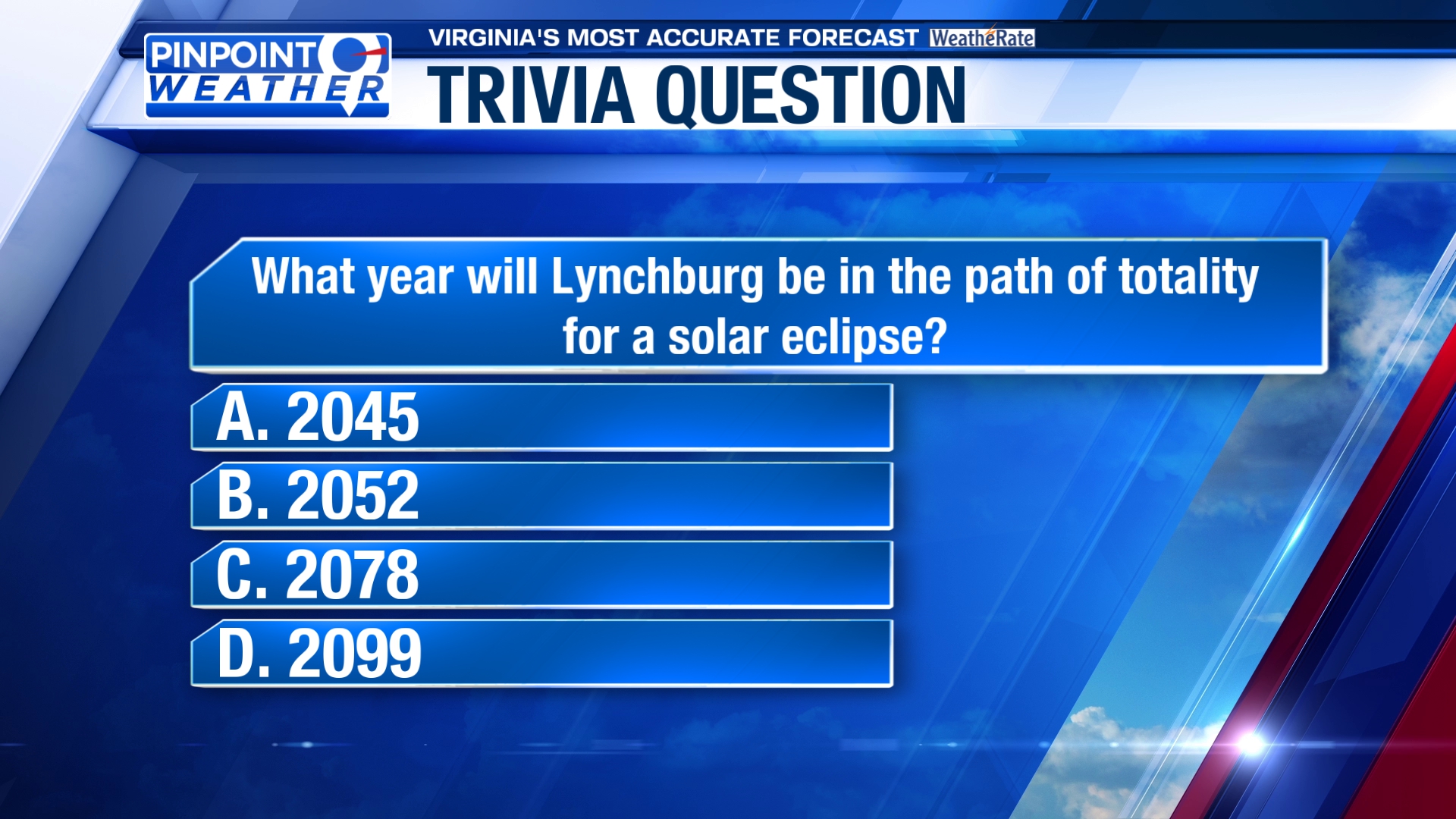 WFXR Weather Trivia: Path of Totality in Lynchburg