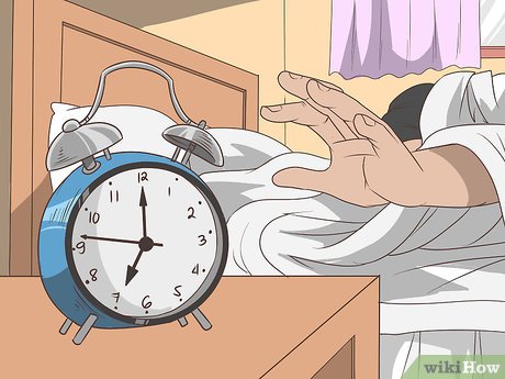 Step 1 Put your alarm clock away from your bed.