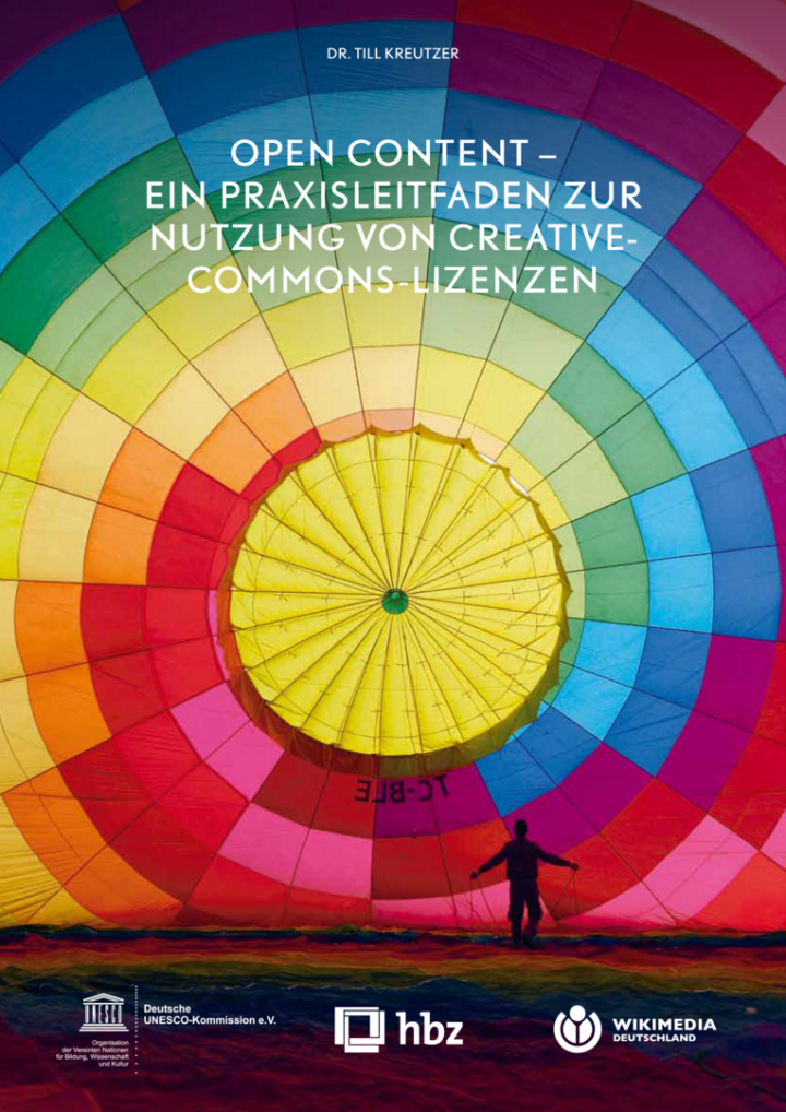 Plakat Open Content - Praxisleitfaden zur Nutzung von Creative-Commons-Lizenzen