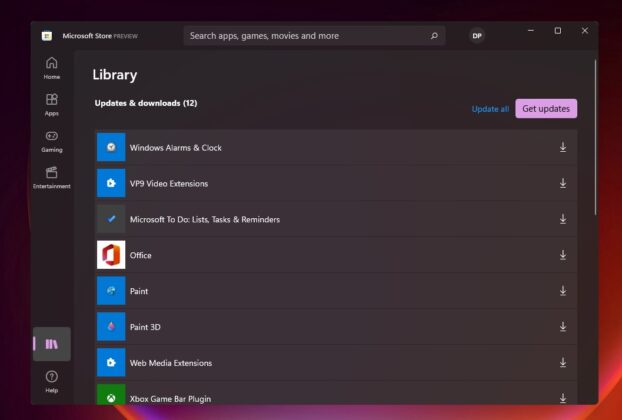 Microsoft Store library