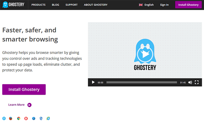 Ghostery add blocker