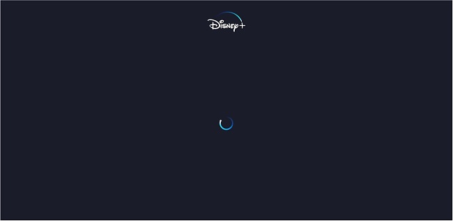 Screenshot of Norton Secure VPN unable to unblock Disney+ with infinite loading on a blank screen