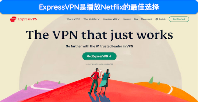 ExpressVPN 主页截图