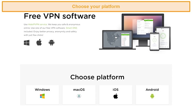 Screenshot of HideIPVPN 