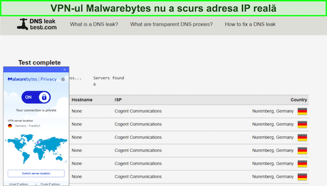 VPN-ul Malwarebytes nu arată nicio scurgere de IP la teste