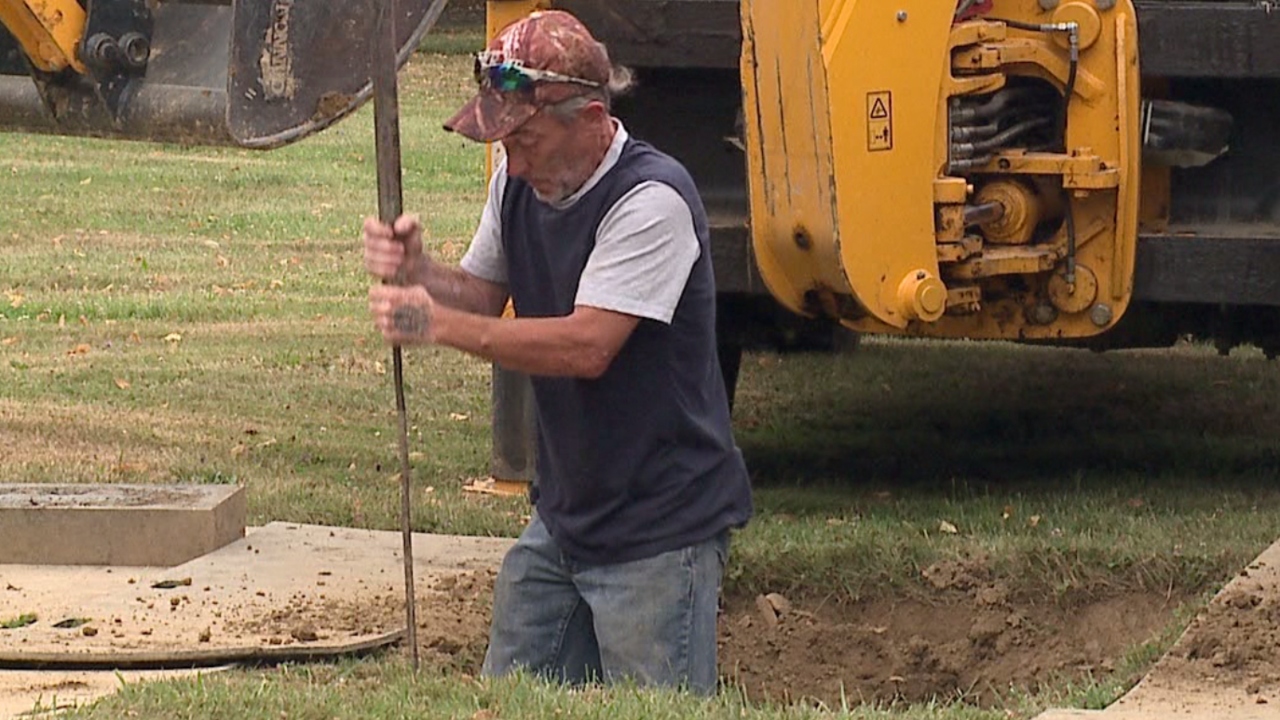 Usually, they're putting something in the ground. Tuesday, they were trying to dig something up; the body of a John Doe buried in 1982 so that investigators could obtain a DNA sample.