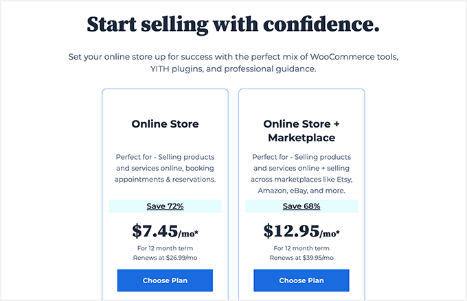 Bluehost WooCommerce Hosting Deal and Plans