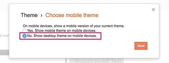 Disable mobile theme 