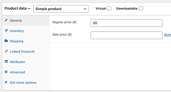 Add product data