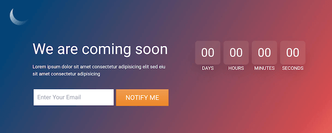 Designing a coming soon page for your website or blog