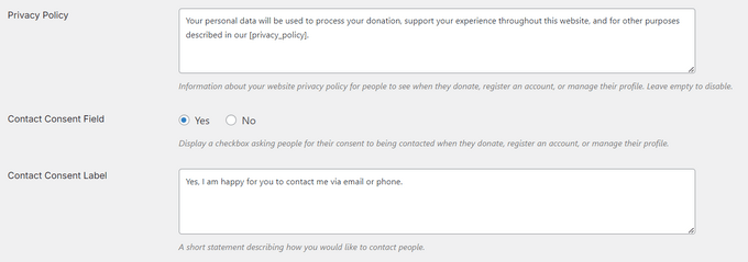 How to make a donation form GDPR compliant