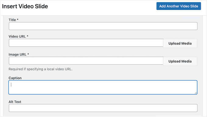 Creating video slides in WordPress