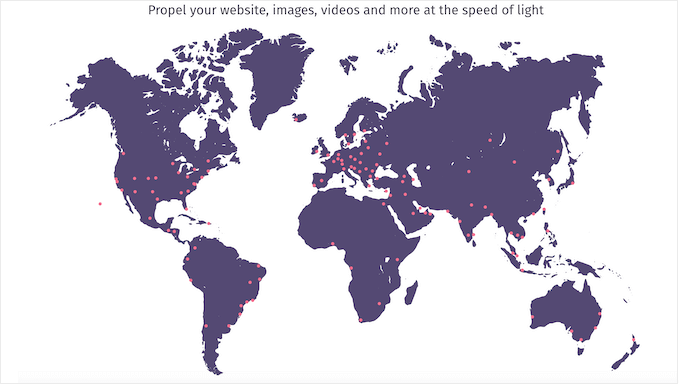 RocketCDN's global network of servers 