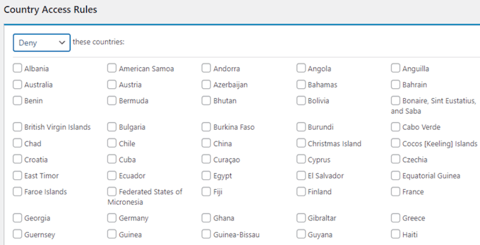 Restricting access based on regions and geographical location