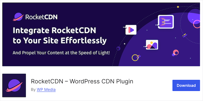 The free RocketCDN WordPress plugin