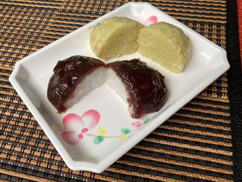 おかゆでつくるおはぎ