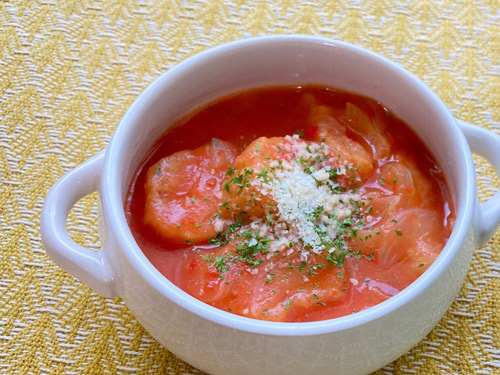 油麩のトマトスープ