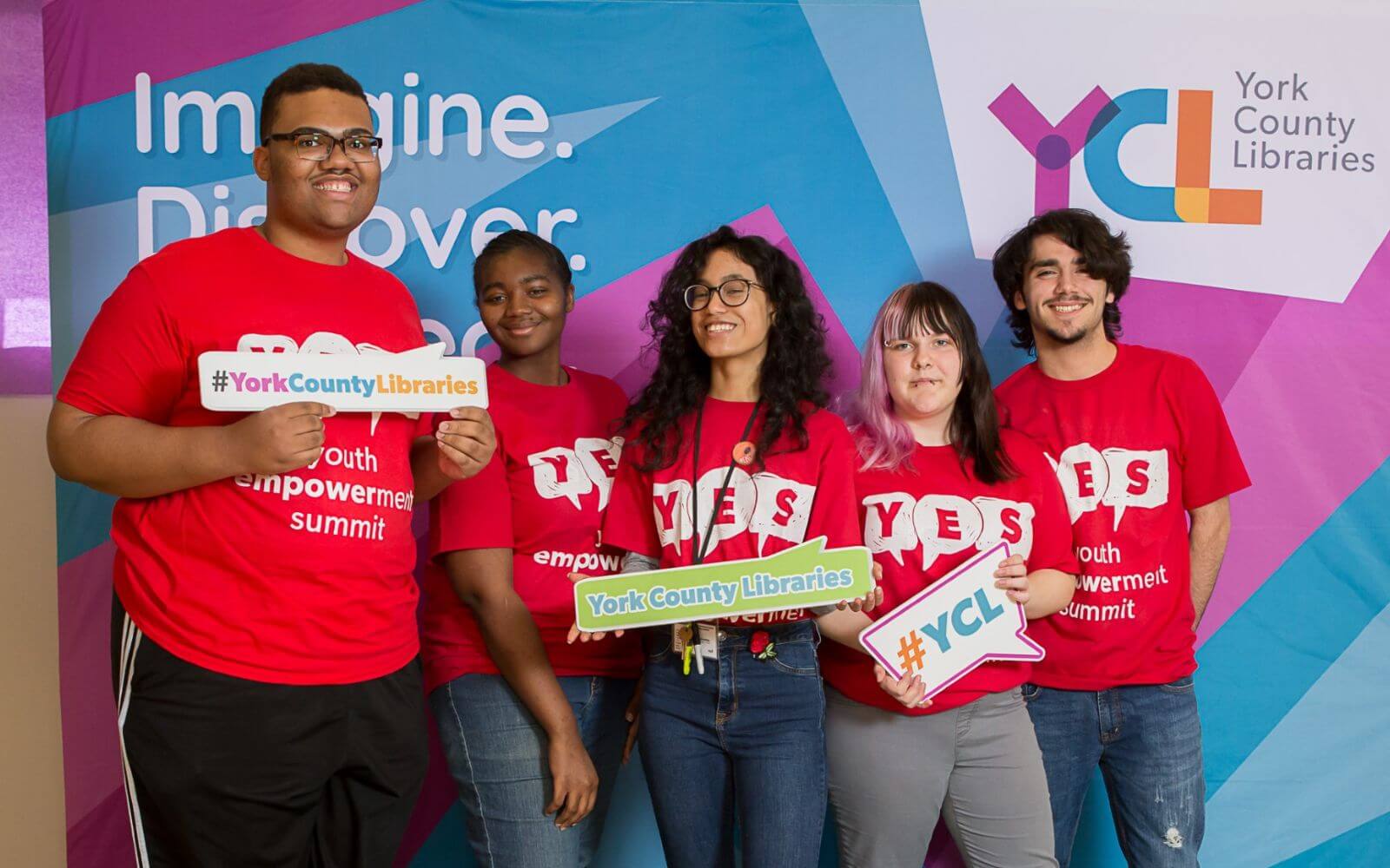 YES 2019 Teen Volunteers Smile For Picture