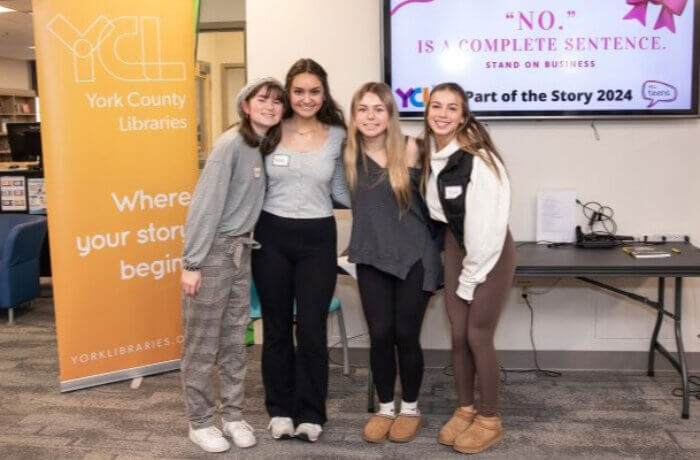 Group Of Teens At Part Of The Story