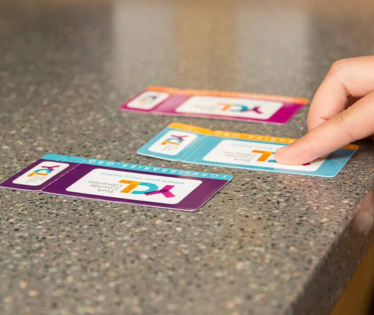 Library Cards On Counter