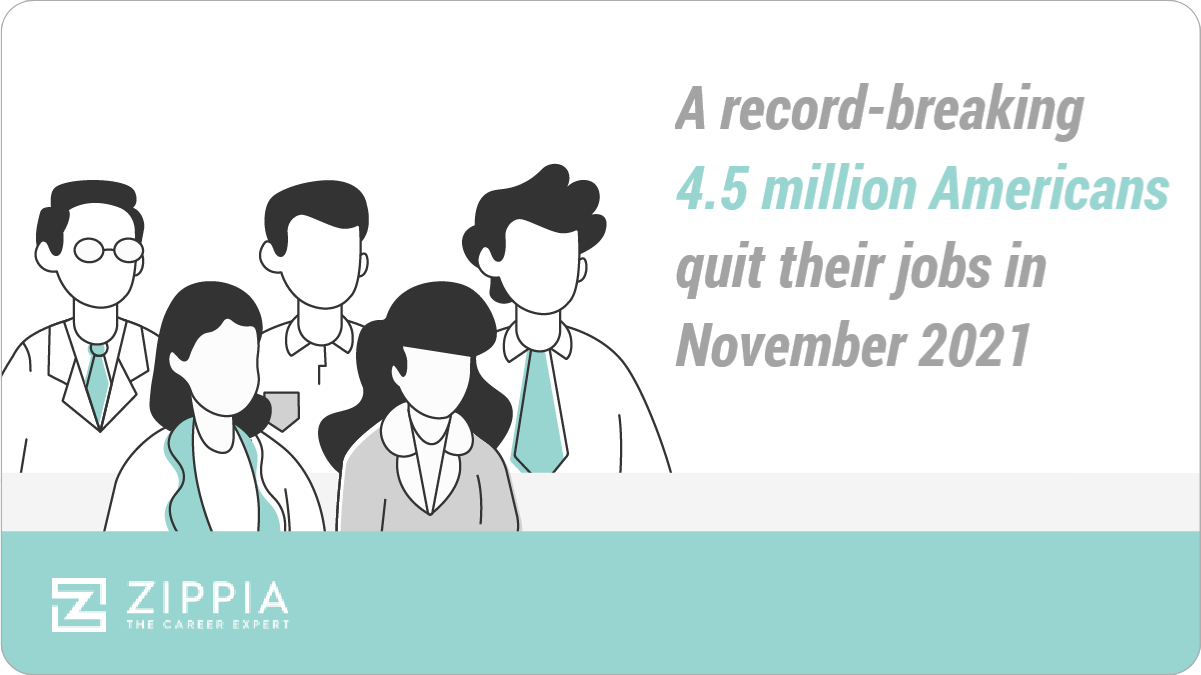 a record-breaking 4.5 million americans quit their jobs in november 2021